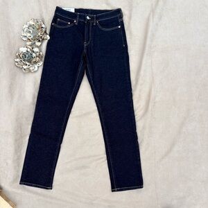 NEW🗼H&M STRAIGHT Regular Fit Classic Long Blue 5 pocket Jeans 30 x 32